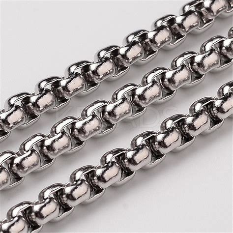 bulk stainless steel box chain|stainless steel chain with clasp.